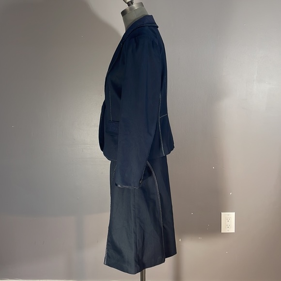 Spanner Navy skirt suit fully lined. Blazer size 10 skirt size 12 - Picture 3 of 15